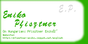 eniko pfisztner business card